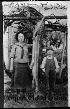opal and boy opal whiteley with a boy