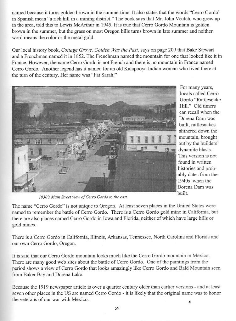 CG History 3 cottage grove historian article steve williamson